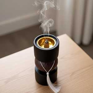 Quemador de Incienso y Porta Incienso de Madera Hecho a Mano de Lujo, Mubkhar Árabe Premium para Oud, Fragancia de Bakhoor, Decoración Árabe para el Hogar - Product Image 4