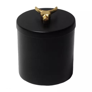 Wholesale Powder Coated Metal Canisters Iron Food <b>Containers</b> for <b>Kitchen</b> Countertop Modern Black Jar Set for Bulk <b>Storage</b> Home - Product Image 5