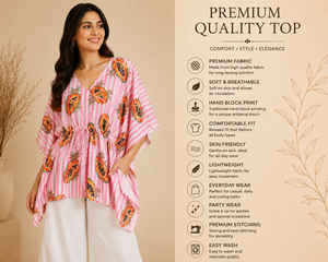 Green Cotton Kaftan <b>Dress</b> Women | Premium Drawstring V Neck Long <b>Maxi</b> Gown Summer Elegant Eco-Friendly Casual Lounge Nighty - Product Image 4