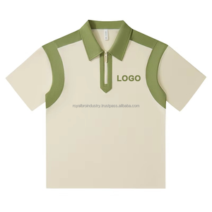 เสื้อเชิ้ตแขนสั้นผู้ชายผ้าเนื้อหนัก 240 กรัม พิมพ์โลโก้ได้ตามต้องการ ผ้าคอตตอน 65% โพลีเอสเตอร์ 35% ระบายอากาศได้ดี สีตัดกัน - Product Image 6