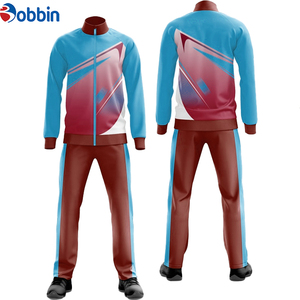Ensemble de survêtement bleu clair pour homme Bobbin, fermeture éclair intégrale, col montant, tenue de sport respirante pour le jogging et tous les sports - Product Image 1