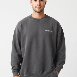 Sudadera de Cuello Redondo para Hombre, Talla Grande, de Algodón, de Alta Calidad, Tejido Suave, Informal, de Manga Larga, Clásica, 2026 - Product Image 1