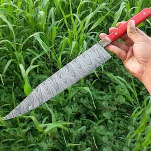 Couteau de chef personnalisé Jexmoo, fait main, en acier Damas, avec lame de 8 pouces, manche élégant, étui en cuir - Cadeau pour chef - Product Image 5