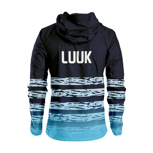 Professional Sublimated Nylon Coated Hooded Windbreaker <b>Jacket</b> Custom Outdoor Sports <b>Rain</b> <b>Jacket</b> with OEM ODM Service - Product Image 2