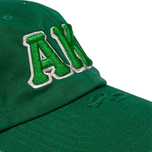 AKA Green Hat Green Embroidered Letter Baseball <b>Cap</b> Adjustable Cotton Headwear Casual Fashion <b>Vintage</b> Style <b>Cap</b> for Men Women - Product Image 4