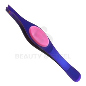 Pince à épiler de précision en acier inoxydable avec coussinets antidérapants et alignement parfait pour l'extraction des éclats - Product Image 1