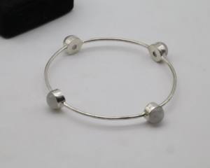 Zircon Cuff <b>Bangles</b> with German <b>Silver</b>, Adjustable Open Cuff <b>Bracelet</b>, Sparkling Zircon Stone <b>Bangle</b> Jewelry for Women - Product Image 3