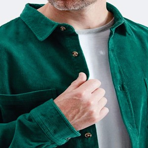 Camisa de Manga Larga con Botones de Corte Regular, Camisa de Manga Larga Elástica y Cómoda, Camisa de Manga Larga de Satén para Fiesta, Camisa Plisada - Product Image 3