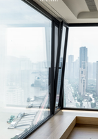 Ventana Plegable de Aluminio con Doble Acristalamiento Templado Insonorizado CE