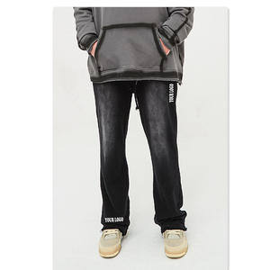 OEM Custom Flared Sweatpants Cotton Nylon Flare Track Pants Men Jogger Pants Flare Sweat Pants Men - Product Image 5