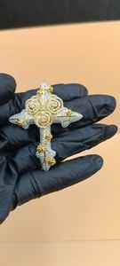 Colgante de cruz de Cristo, colgante de plata 925, colgante de fe religiosa para hombres y mujeres, joyería cristiana, joyería hip hop - Product Image 4