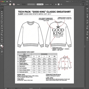 เสื้อสเวตเชิ้ตคอกลมทรงโอเวอร์ไซส์สำหรับผู้ชาย ผ้าคอตตอน ปักโลโก้ตามสั่ง สไตล์ลำลองแนวสตรีทแวร์ - Product Image 6
