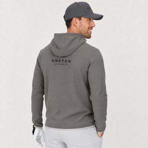 Men Golf Quarter <b>Zip</b> <b>Hooded</b> Pullover Hoodie Lightweight Knitted Sports Sweatshirt Custom Logo - Product Image 2