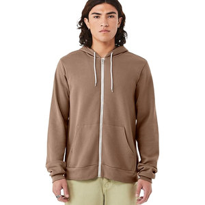 Wholesale <b>Top</b> Brand Quality Bella Canvas 3739 Unisex 100% Cotton Fleece Winter Full <b>Zip</b> Hoodie Bulk Blank Zipper Quaity Hoodies - Product Image 1