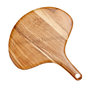 Offre incroyable sur une planche à découper en bois d'acacia, forme élégante, avec poignée, pour une utilisation en cuisine à un prix exceptionnel - Product Image 1