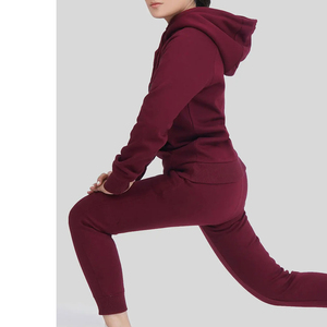 Women's Solid Casual Long Breathable Professional High Quality Tracksuit Set with Zipper Cheap Price - Product Image 5