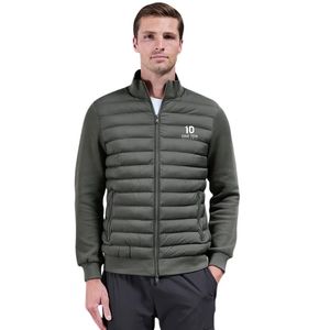 <b>Men's</b> Fashion Hybrid Quilted <b>Jacket</b> Funnel Neck <b>Lightweight</b> Padded Warm Outdoor Winter Technical Wind Resistant Casual <b>Jacket</b> - Product Image 1
