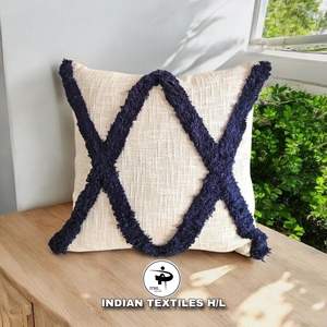 Bohemian <b>Indian</b> Style Sofa Decorative Cotton Tufted <b>Throw</b> Cushion Moroccan Pillow Cover Eco-Friendly Custom OEM Wholesale - Product Image 1