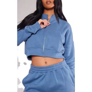 เซ็ตเสื้อแจ็กเก็ต2ชิ้นสำหรับสุภาพสตรีผ้าเกล็ดปลาแบบรูดซิปชุดวอร์มเสื้อสเวตเตอร์มี2026 - Product Image 2