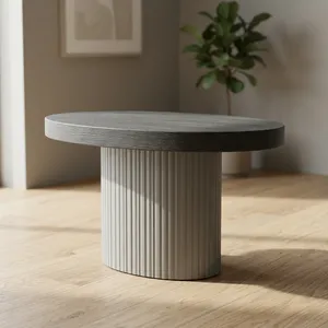 Mesa de Centro Minimalista de Madera con Superficie de Madera Hecha a Mano, Fácil de Limpiar, Muebles Modernos para Sala de Estar - Product Image 3