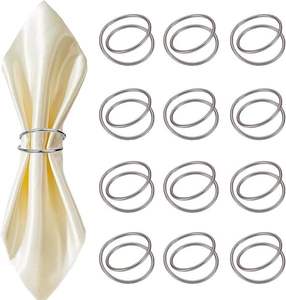 Anillo de servilleta metálico de alta gama diseñado para restaurantes, hoteles, catering y cenas en casa. - Product Image 6