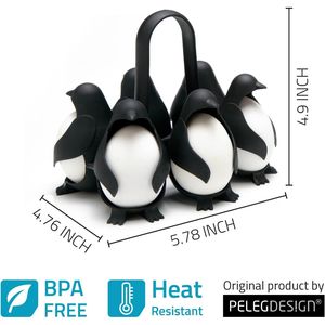 Support créatif pour œufs en forme de pingouin, moule à œufs domestique, support de rangement mignon pour la cuisine, gadgets de cuisine, pour la cuisson des œufs - Product Image 3