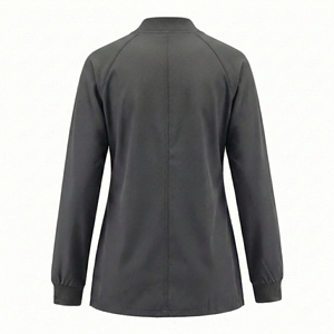 Customizable Own Brand Hospital <b>Nurse</b> <b>Scrub</b> Jacket Zip Closure Long Sleeve Functional Pockets Activewear Wholesale <b>Scrub</b> Jackets - Product Image 3