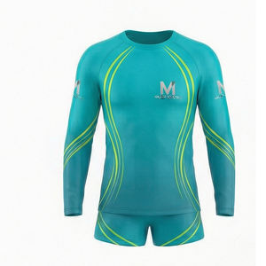 Uniforme Deportivo de Animadoras con Estampado Moderno, Top de Manga Larga y Pantalones Cortos de Poliéster, Conjunto Personalizado para Equipos, Ropa Deportiva Profesional - Product Image 1