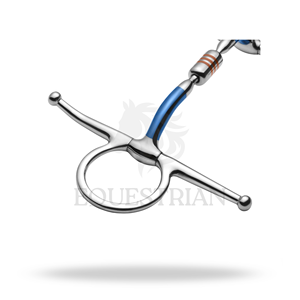 Bocado de hierro dulce con cápsula de mejilla completa para entrenamiento y control en equitación - Product Image 4