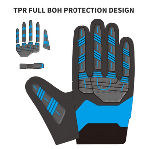 Premium TPR Impact Gloves Anti-Shock Protection for Industrial Safety Work Outdoor Use Quick Dry Customizable Color Logo-OEM - Product Image 3