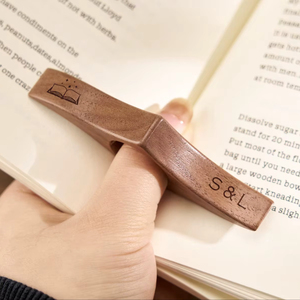 Finger Ring Reader Support <b>Book</b> Finger Holder Wooden - Product Image 1