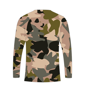 Men's custom sublimation forest camo long sleeve <b>T</b> <b>Shirt</b> hunting <b>fishing</b> athletic sports training <b>shirt</b> - Product Image 3