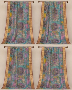 Dupatta en coton traditionnel avec motifs indiens imprimés numériquement pour femmes, tenue décontractée - Product Image 5