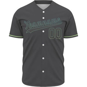 Vente directe d'usine, maillot de baseball à manches courtes, nouveau style, vêtements de sport pour hommes, maillot de baseball - Product Image 5