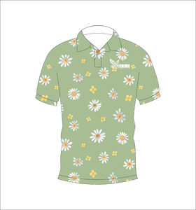 เสื้อโปโลพิมพ์ลายดอกไม้แบบกำหนดเอง แขนสั้น สไตล์ทรอปิคอลลำลอง สำหรับกอล์ฟ เทนนิส ชุดทีมฤดูร้อน - Product Image 5