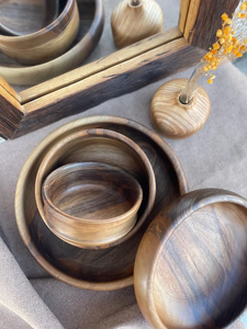 Handmade <b>Walnut</b> Wood Plate – Rustic Serving Dish, Eco-Friendly Kitchen Decor, Wooden Dinner Plate for Food, <b>Table</b> - Product Image 6