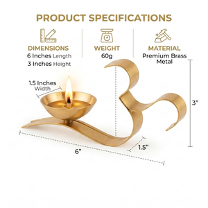 Luxury OM Diya Handmade Traditional Puja <b>Lamp</b> Bulk Supply & Wholesale for Best Price - Product Image 5