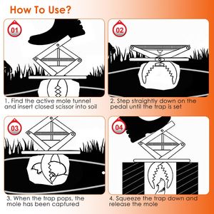 Trappola per Topolini Robusta e Facile da Usare con Artigli a Forbice, Lunga Durata, Senza Sostanze Chimiche, Protezione per Prato, Prodotto per il Controllo dei Parassiti - Product Image 5