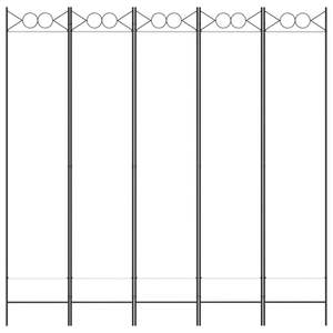 ฉากกั้นห้อง 5 แผง สีขาว ขนาด 78.7"x78.7" ผ้ากั้นและฉากกั้นห้อง - Product Image 3