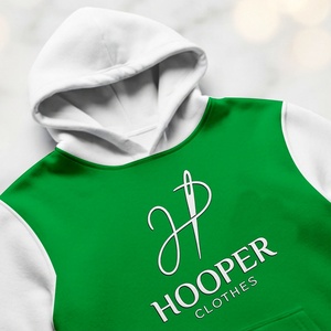 Sweat-shirts tendance et durables de couleur blanc-vert, design et tissu personnalisés, en vente, option de personnalisation du logo. - Product Image 1