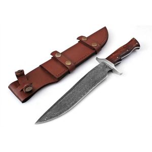Couteaux de survie Bowie pour l'extérieur avec lame en acier robuste et poignée antidérapante pour les aventures en camping et l'équipement de randonnée - Product Image 1