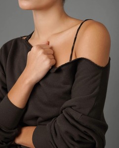 Trendy Womens <b>Off</b> <b>Shoulder</b> <b>Top</b> <b>Long</b> <b>Sleeve</b> Boutique Custom Sweatshirt Casual Pullover Fashion Clothing Manufacturer - Product Image 6