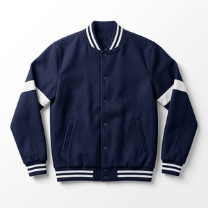 Chaqueta Varsity cómoda para hombre, suministro directo de fábrica, ropa casual de invierno de alta calidad - Product Image 6