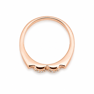 Mens 18KT Rose Gold Triple Row Micro Pave Cubic Zirconia <b>Ring</b> Openwork Side Design <b>Statement</b> Band Wedding Party Gift Jewelry - Product Image 4