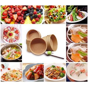 Nouveaux bols alimentaires jetables biodégradables en kraft pour l'emballage de repas chauds/froids, bols à emporter de 32 oz avec couvercle transparent, utilisables au micro-ondes - Product Image 2