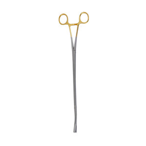 TC Hysterectomy <b>Clamp</b> 21cm Clamping Grasping Tissue Slightly Curved Gold-Plated Handles Orthopedic General Surgery Use - Product Image 6