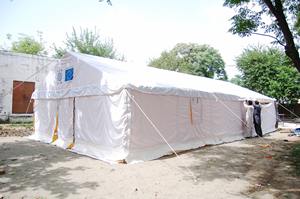 Tente à armature polyvalente IOM, abri d'urgence portable à travée libre, tente à armature portable, tente à armature polyvalente - Product Image 2