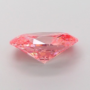 Diamant CVD rose vif fantaisie de forme ovale de luxe, cultivé en laboratoire, 2,59 carats, clarté VS1, polissage excellent, diamant non monté pour bijoux - Product Image 5