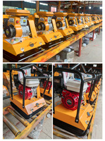 Compacteur à plaque vibrante thermique 5,5 CV 15 KN 62,5 kg C90 pour la construction routière – Prix usine de gros