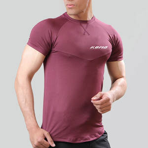 T-shirt de sport pour homme, coupe ajustée, course à pied, entraînement, séchage rapide, respirant, vêtements de performance, T-shirt de musculation pour homme - Product Image 1
